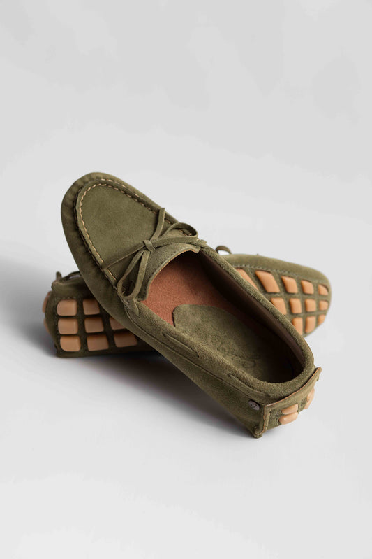 Driver con Moño Suede Olive