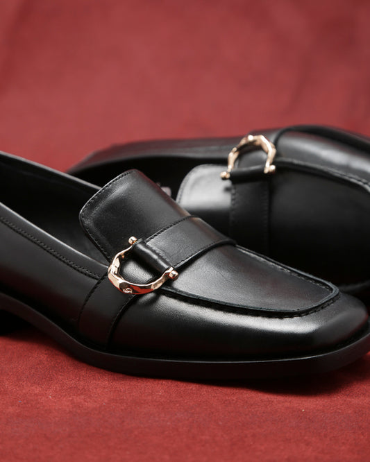 Mocasin Herradura Negro