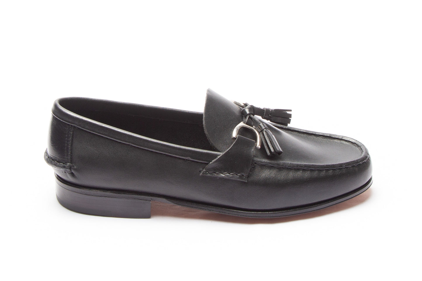 Mocasín Simple Suela 4219 Negro con Estribo