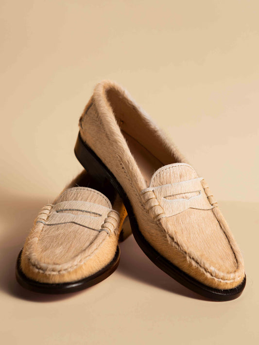 Mocasín 5379 Pelo Marfil