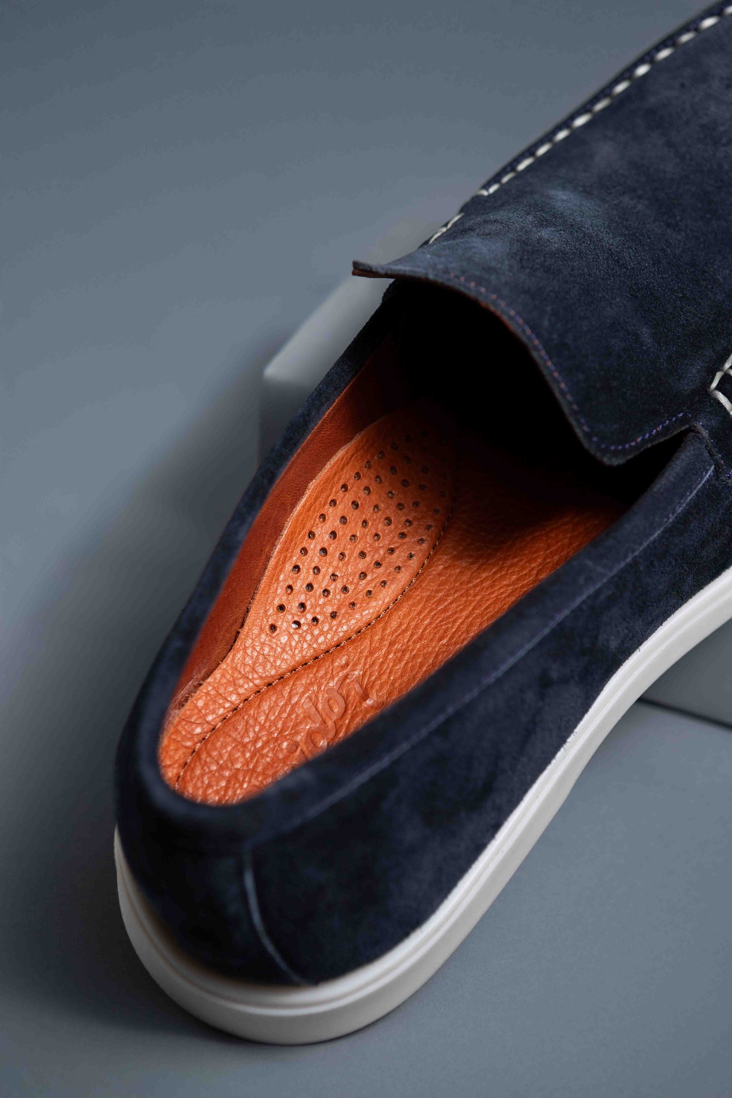 Loafer 701 Gamuza Azul