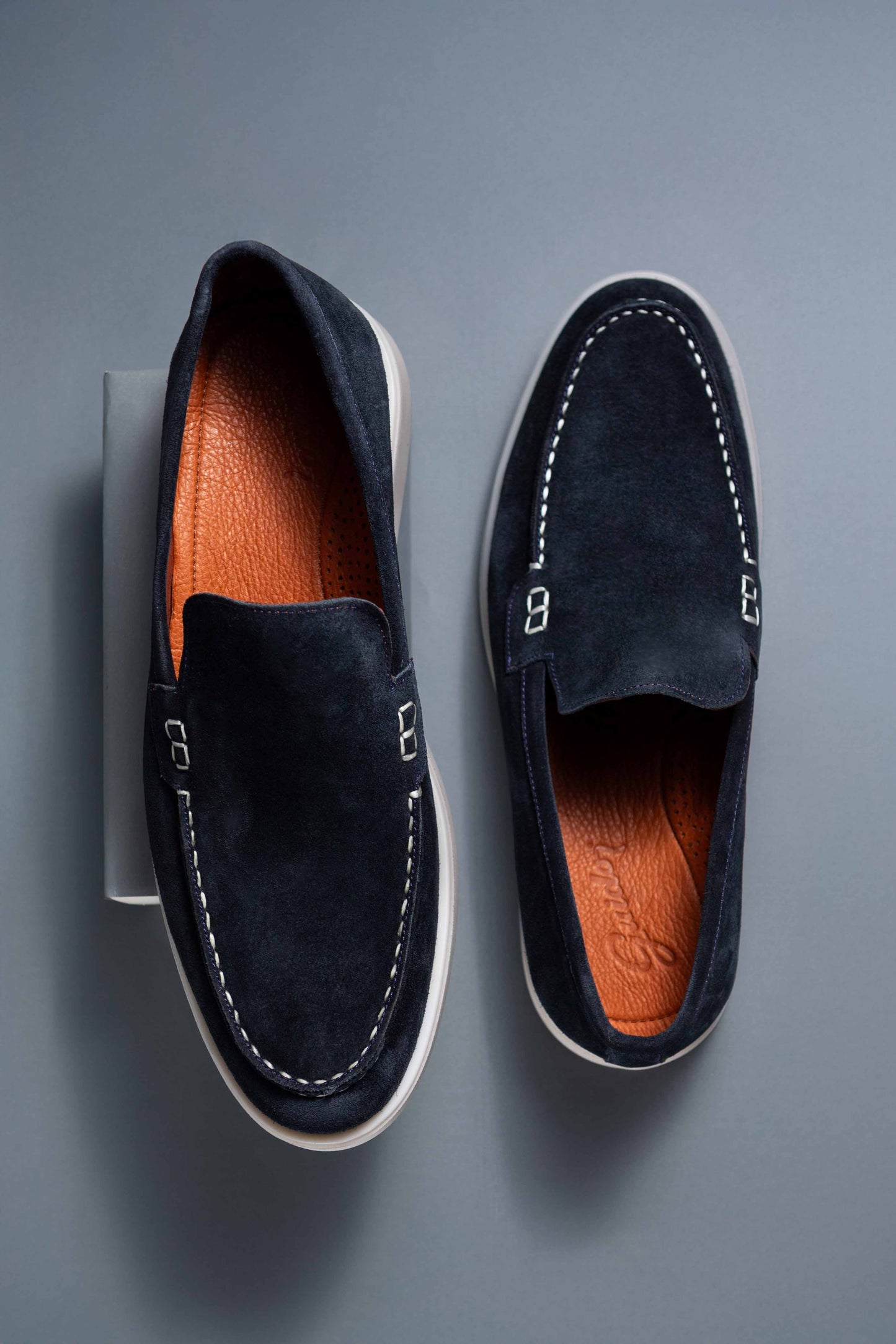 Loafer 701 Gamuza Azul