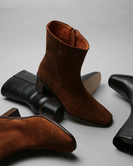 Bota Giulia Gamuza Marrón