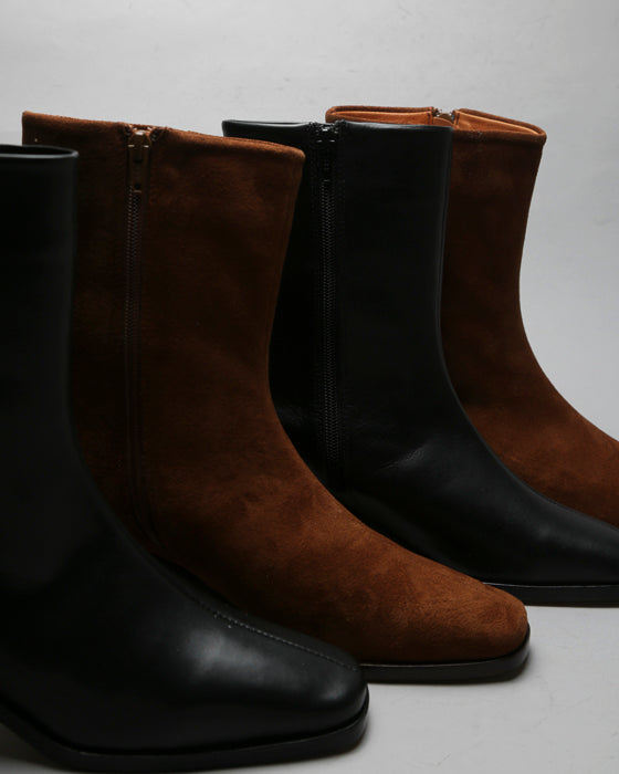 Bota Giulia Gamuza Marrón