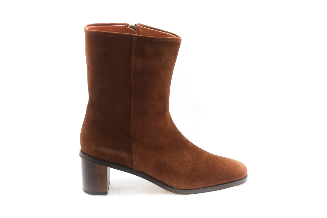 Bota Giulia Gamuza Marrón