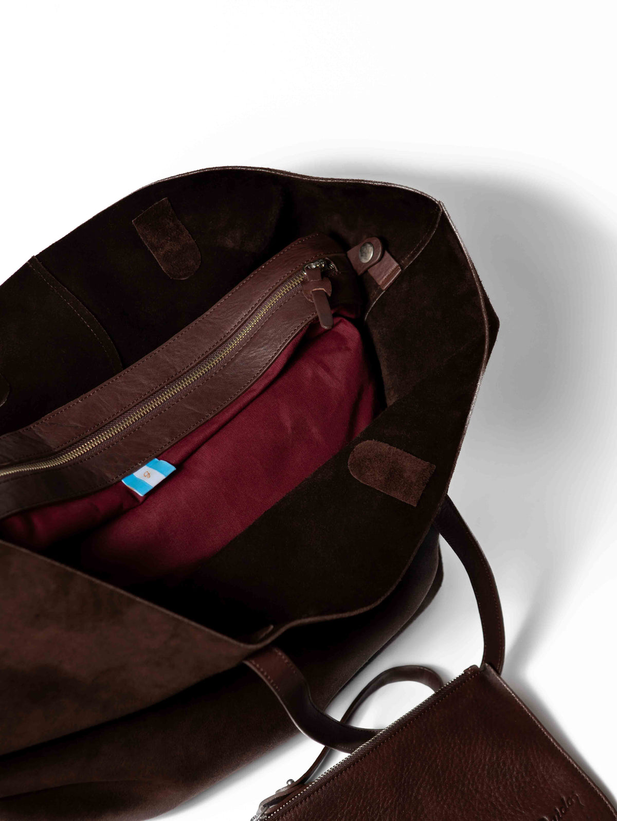 Cartera Choco Gamuza Chocolate