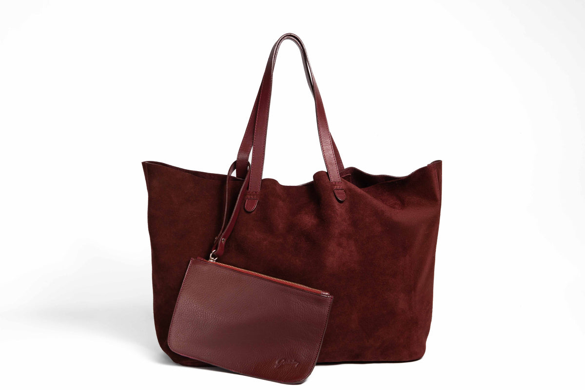 Cartera Choco Gamuza Bordo