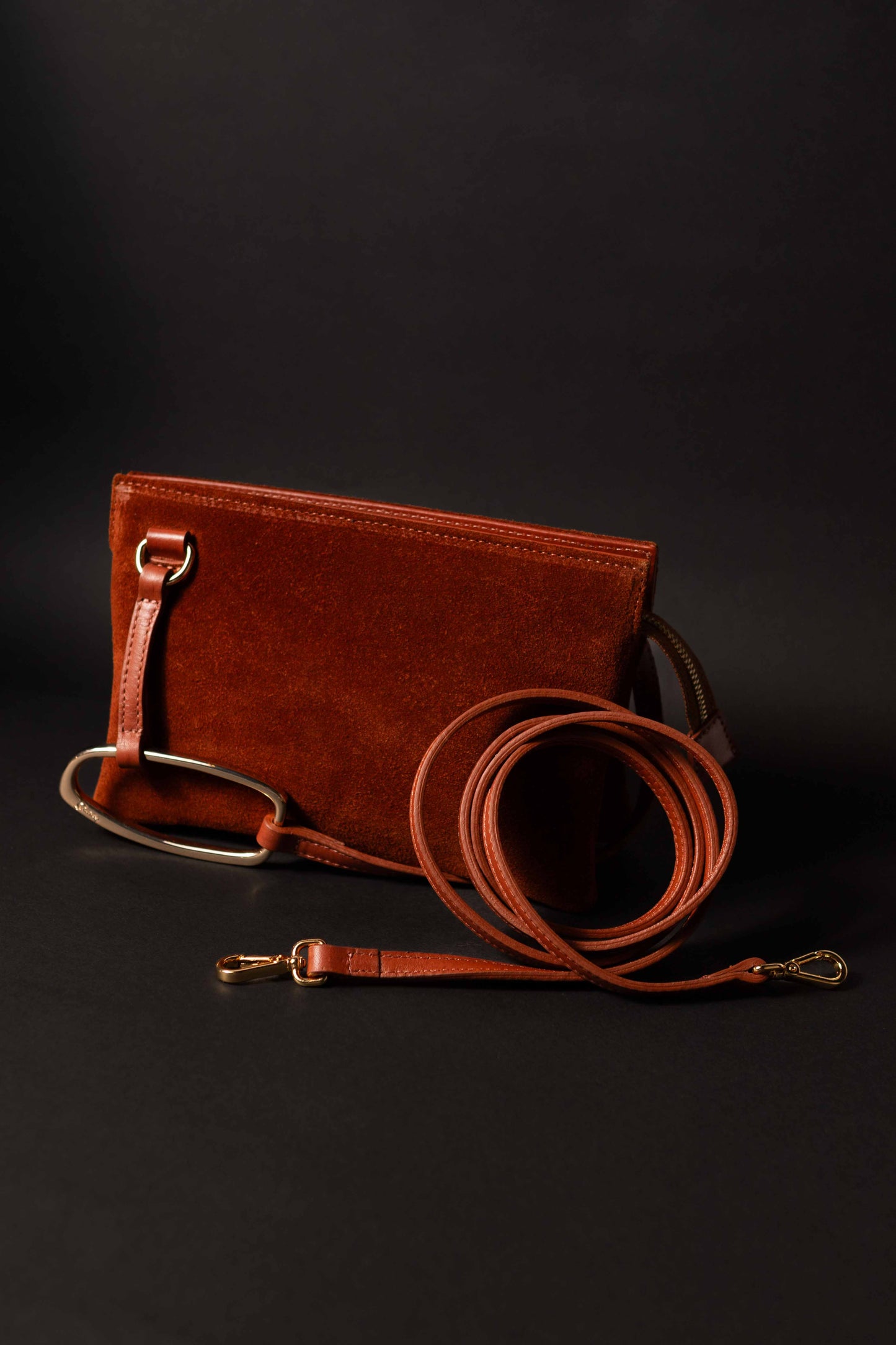 Bandolera 3024 Gamuza Marrón