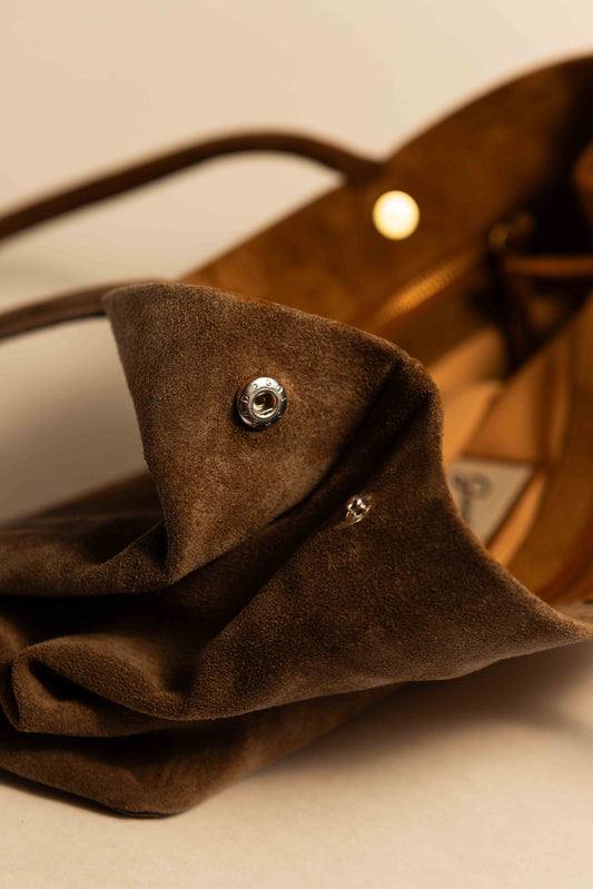 Cartera Matilde Gamuza Habano