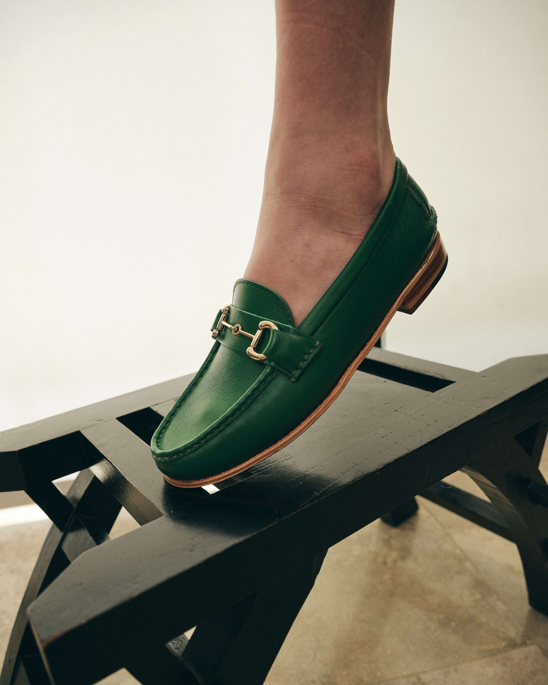 Mocasín 5324 con Herraje Verde