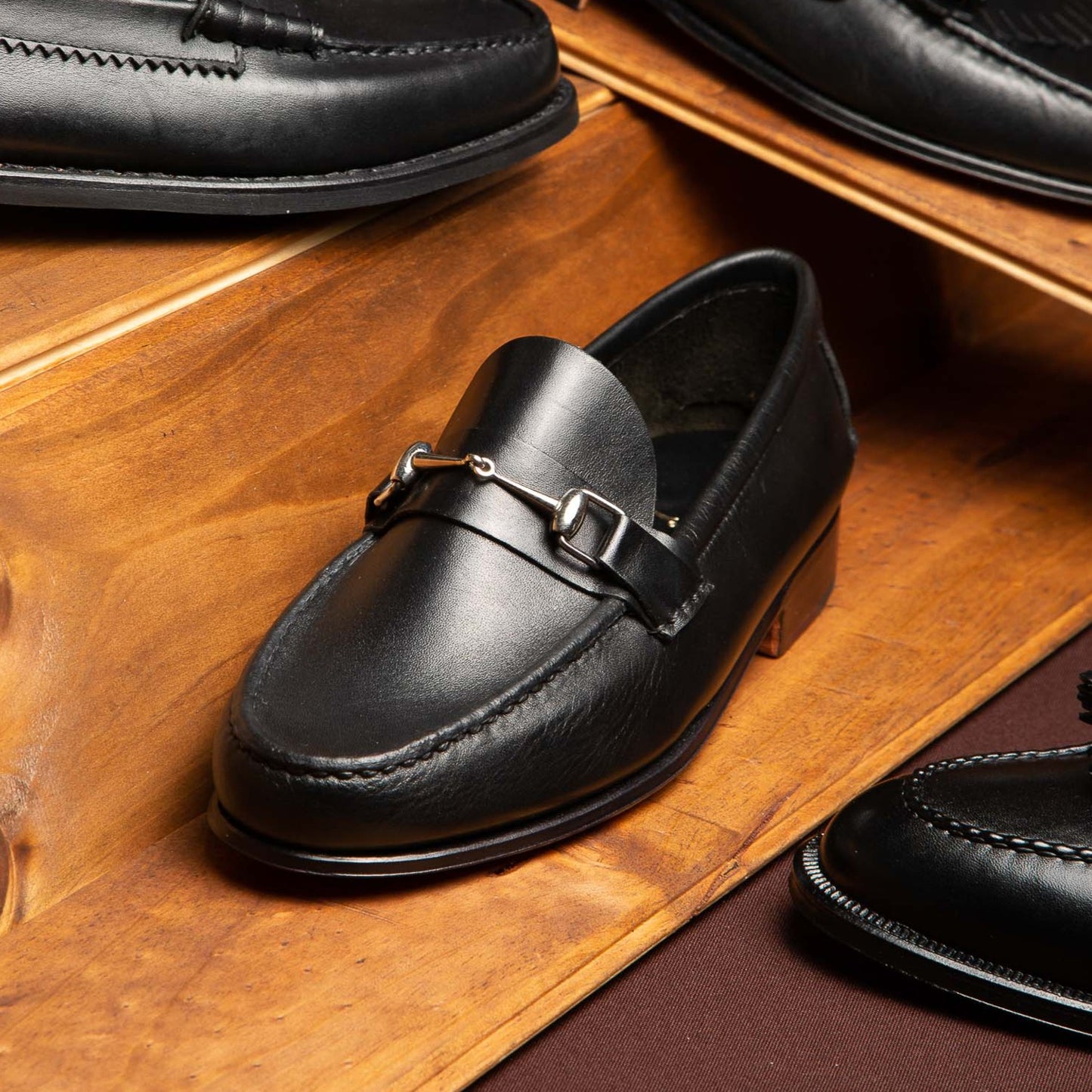 Mocasín Simple Suela 4224 con Herraje Negro