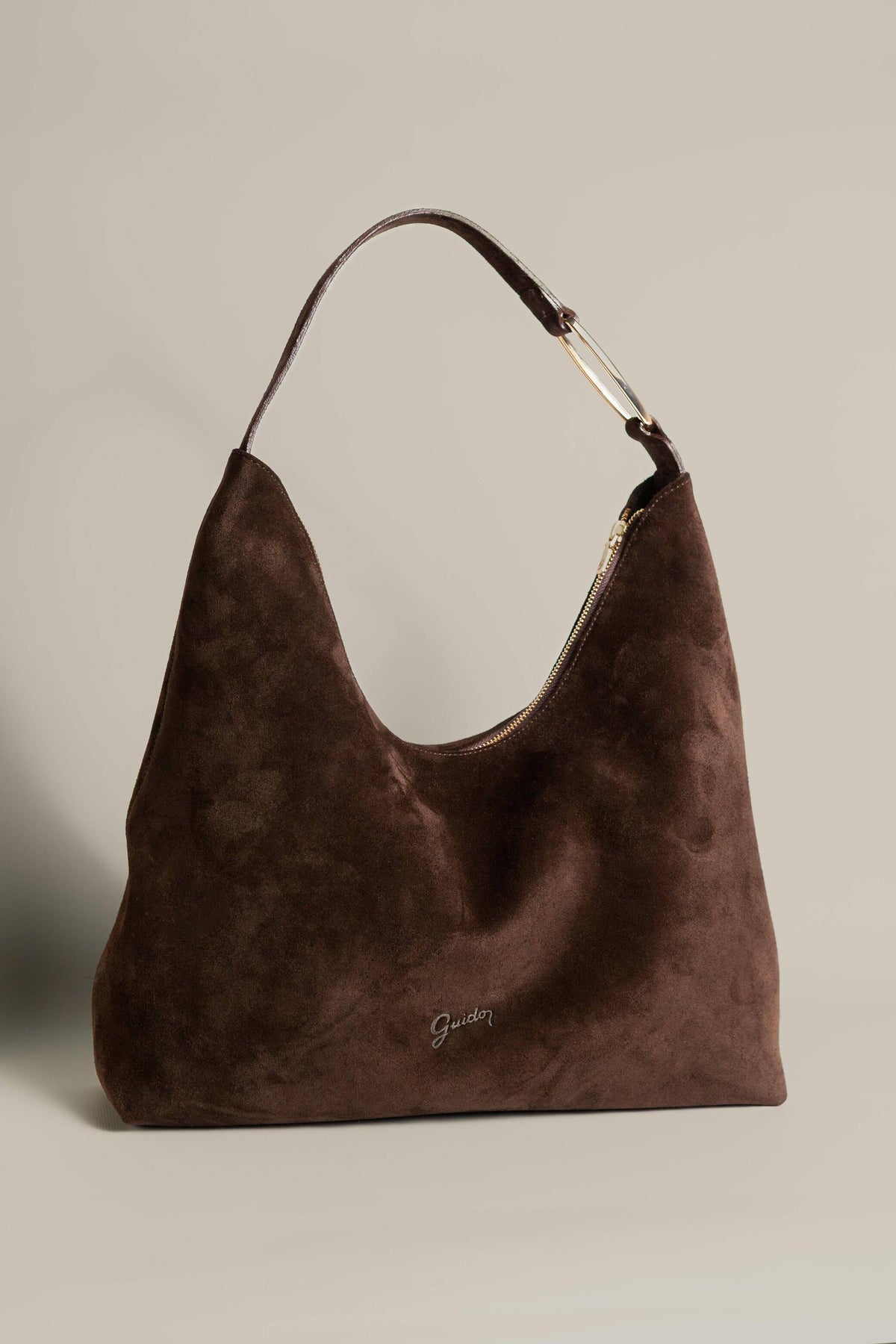 Cartera Federica Gamuza Marrón