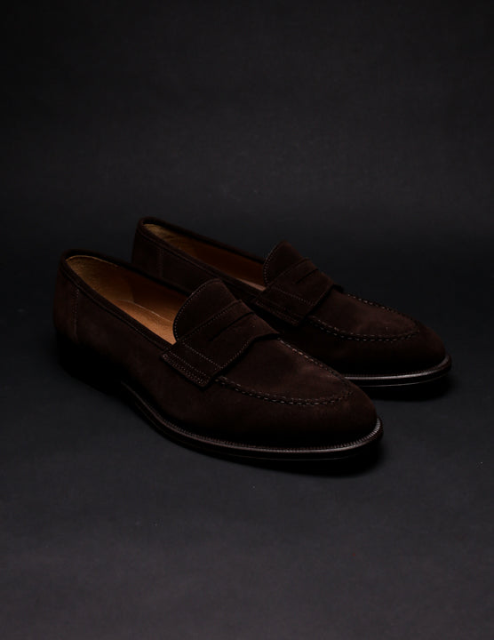 Zapato Social 1504 Gamuza Marrón