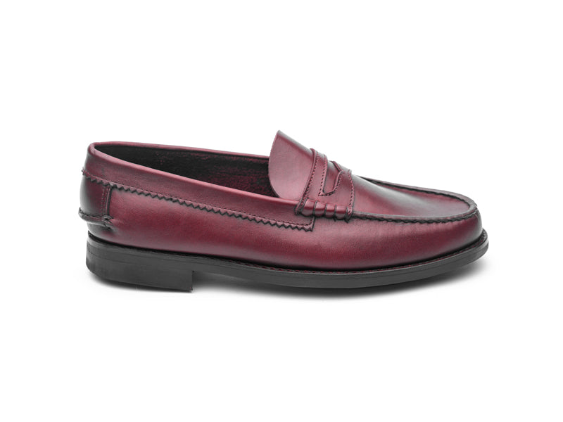 Mocasín Doble Suela de Goma 4779 - Borgoña
