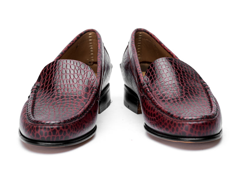 mocasin croco bordo