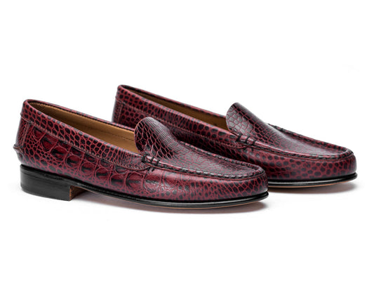 mocasin croco bordo