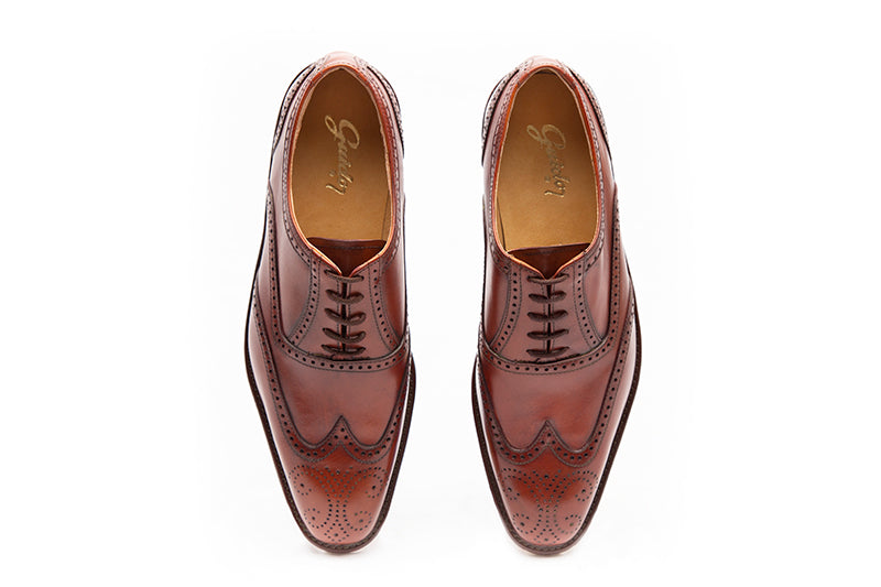 Zapato Social 752 con Bigotera Marrón - 9 1/2