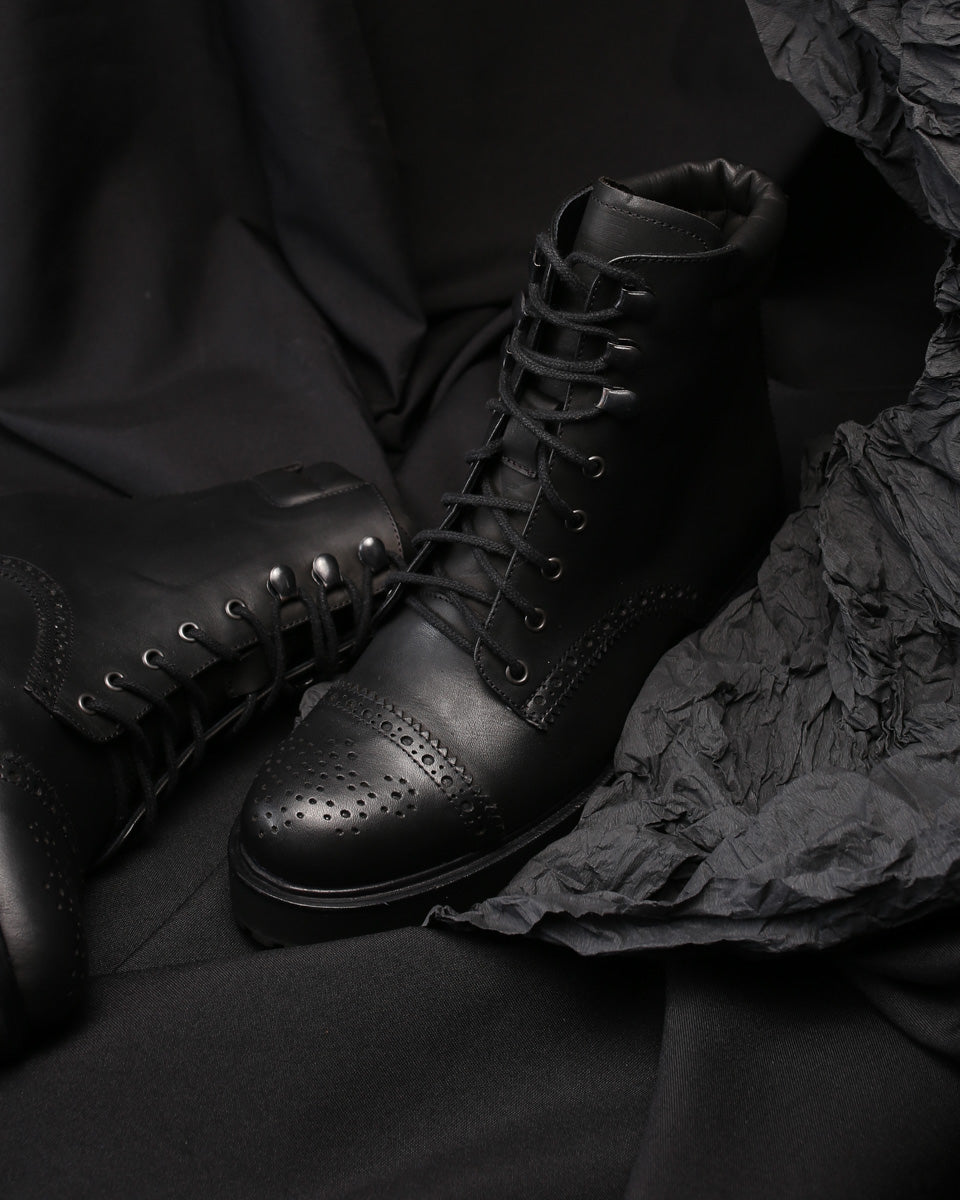 Bota Flor de Lis Negro