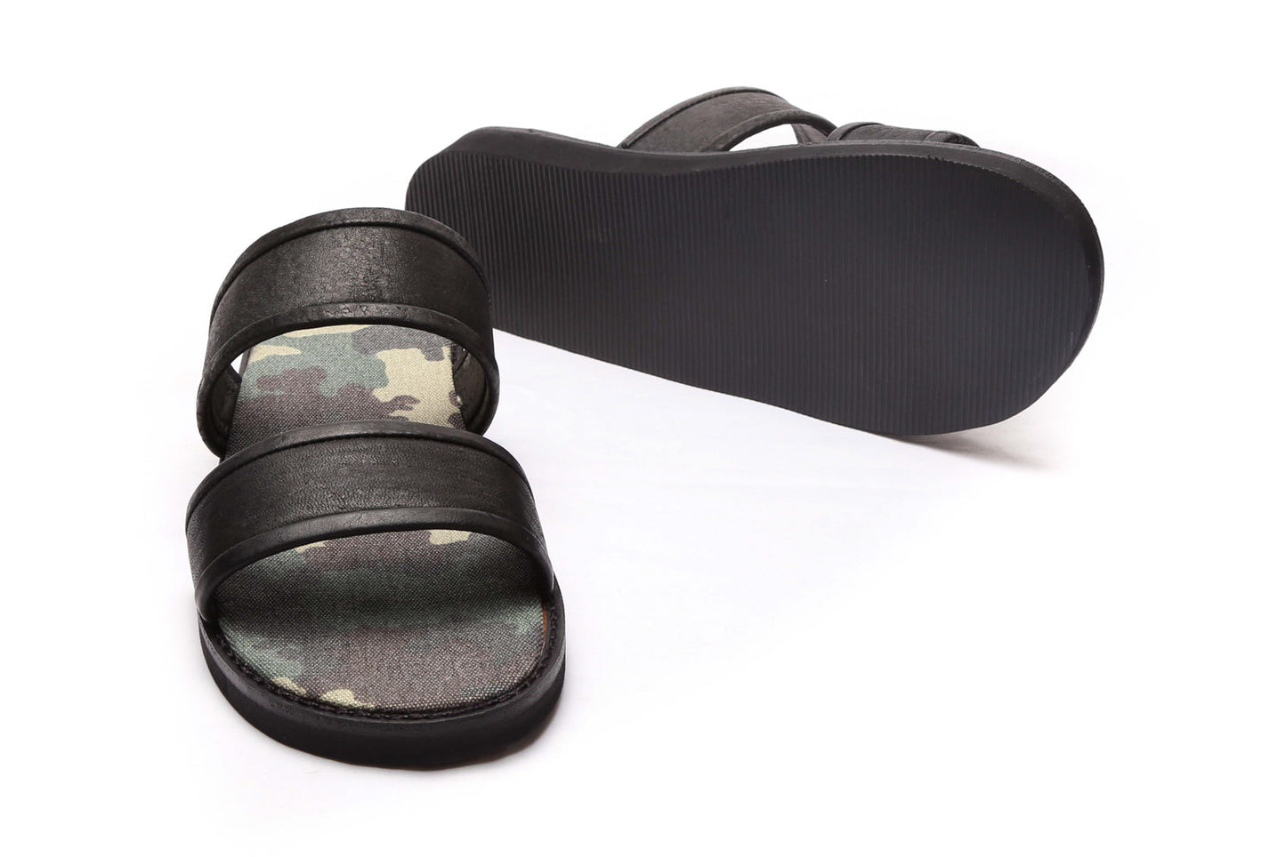 Sandalia Camo Negra
