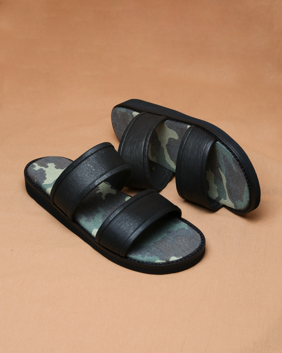 Sandalia Camo Negra