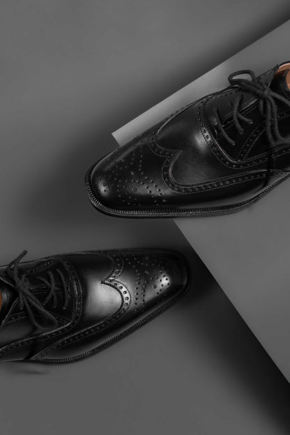 Zapato 1808 Picado Bigotera Negro