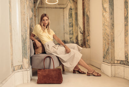 Sandalia Nimes Gamuza Coco