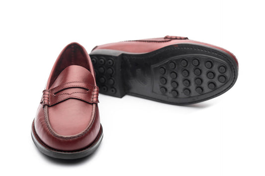 Mocasín Doble Suela de Goma 4779 Borgoña