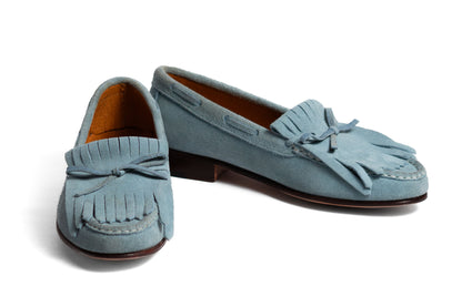 Mocasín 5322 Flecos Celeste