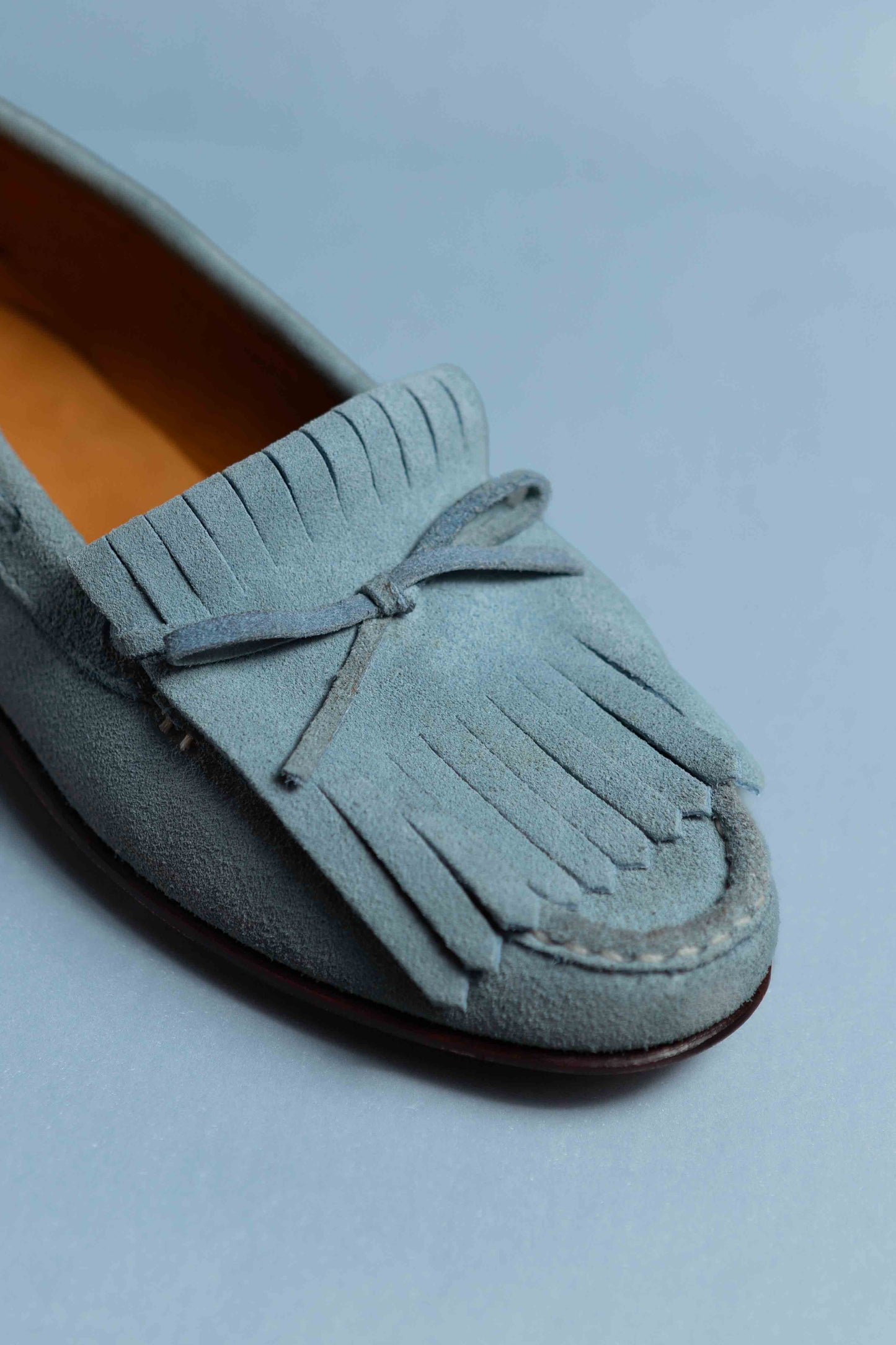 Mocasín 5322 Flecos Celeste