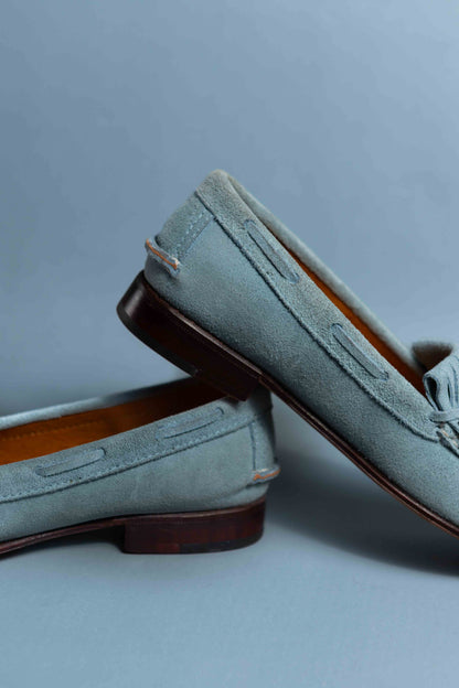 Mocasín 5322 Flecos Celeste