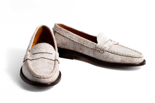 𝗣𝗥𝗘𝗩𝗘𝗡𝗧𝗔 - Mocasín 5379 Craquelado Blanco