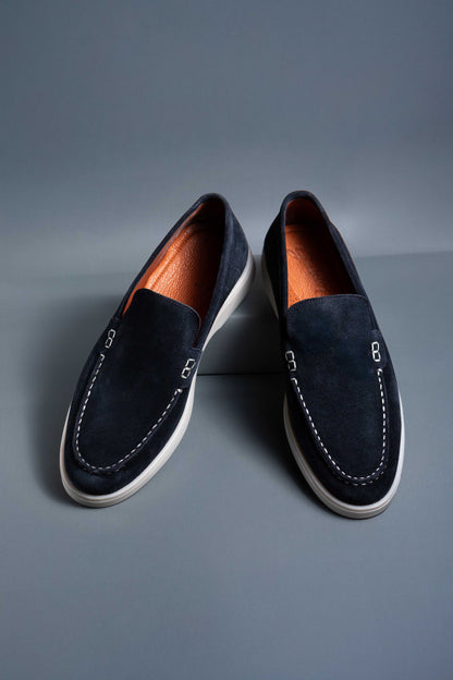 Loafer 701 Gamuza Azul