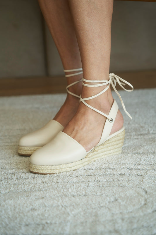 Sandalia Amalfi Marfil