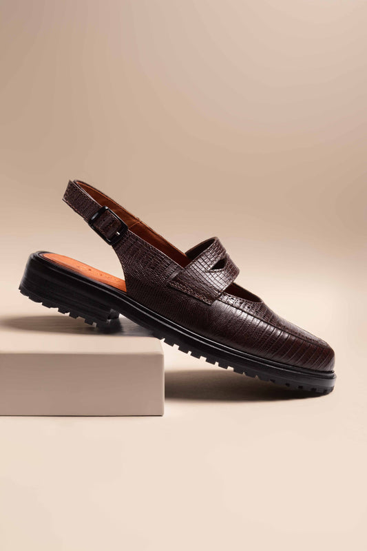 Zueco Mocasín René CR Marrón