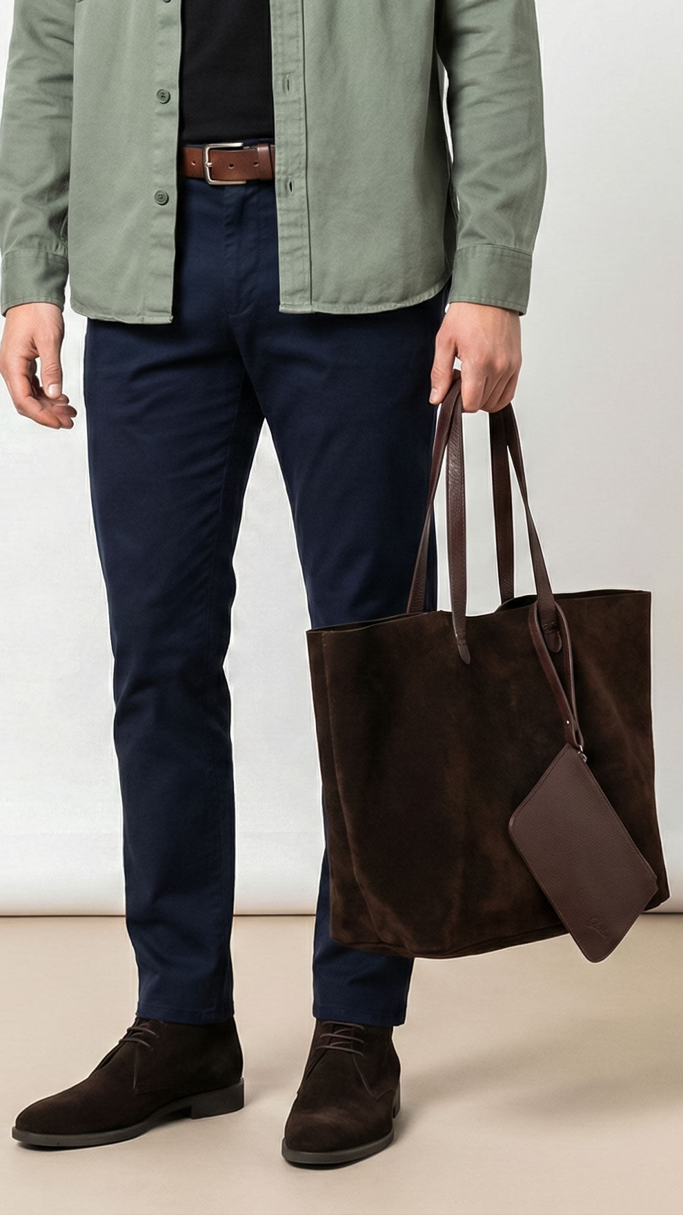 Cartera Choco Gamuza Chocolate