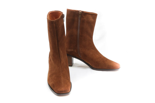 Bota Giulia Gamuza Marrón