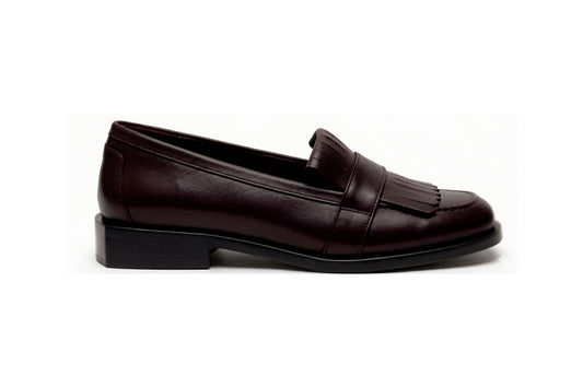 Mocasín Fleco Bruma Marrón