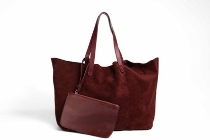 Cartera Choco Gamuza Bordo