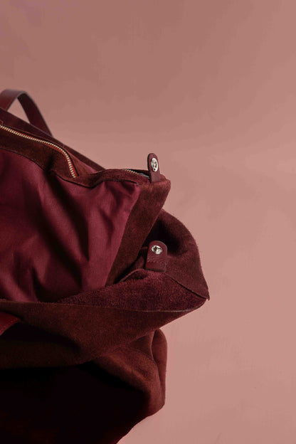 Cartera Choco Gamuza Bordo