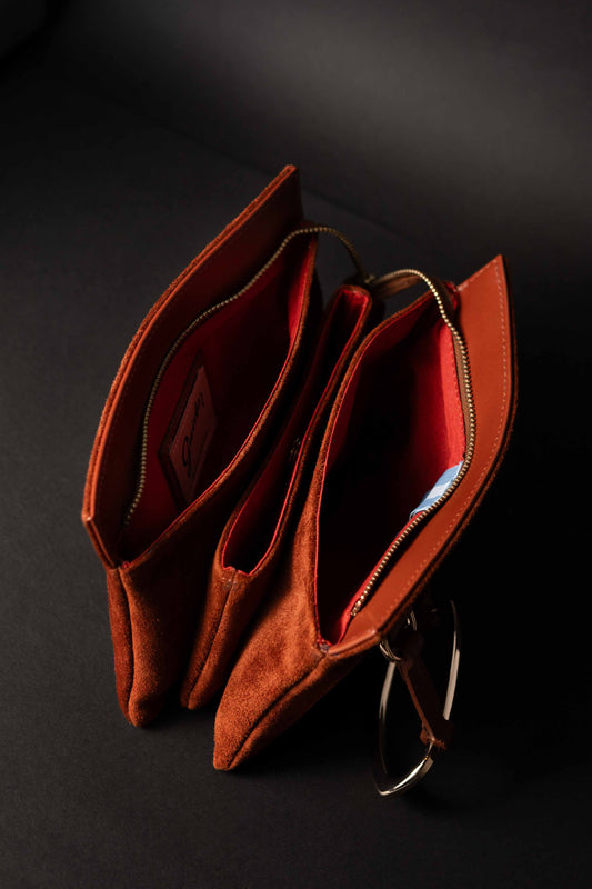 Bandolera 3024 Gamuza Marrón