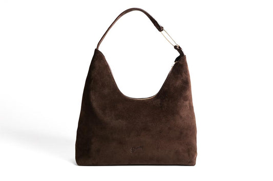 Cartera Federica Gamuza Marrón