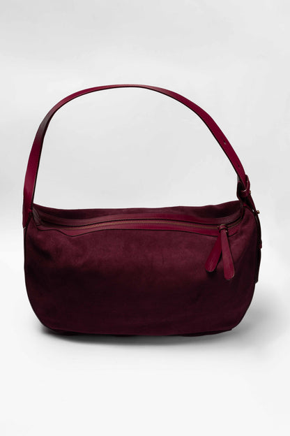 Cartera Ceibo Gamuza Bordo