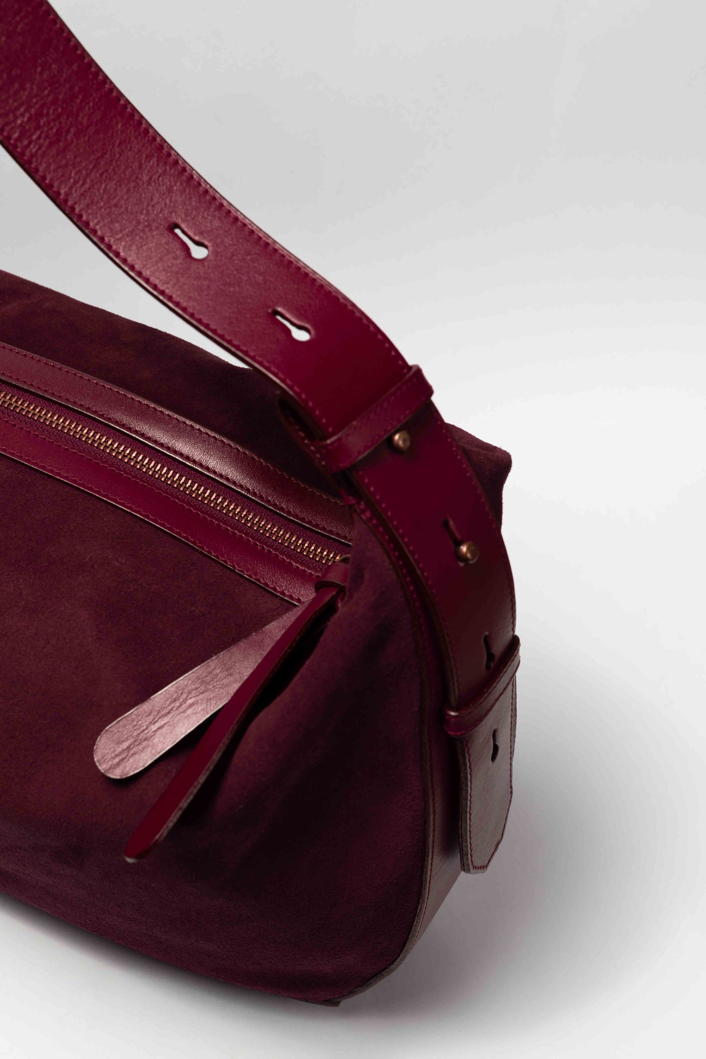 Cartera Ceibo Gamuza Bordo