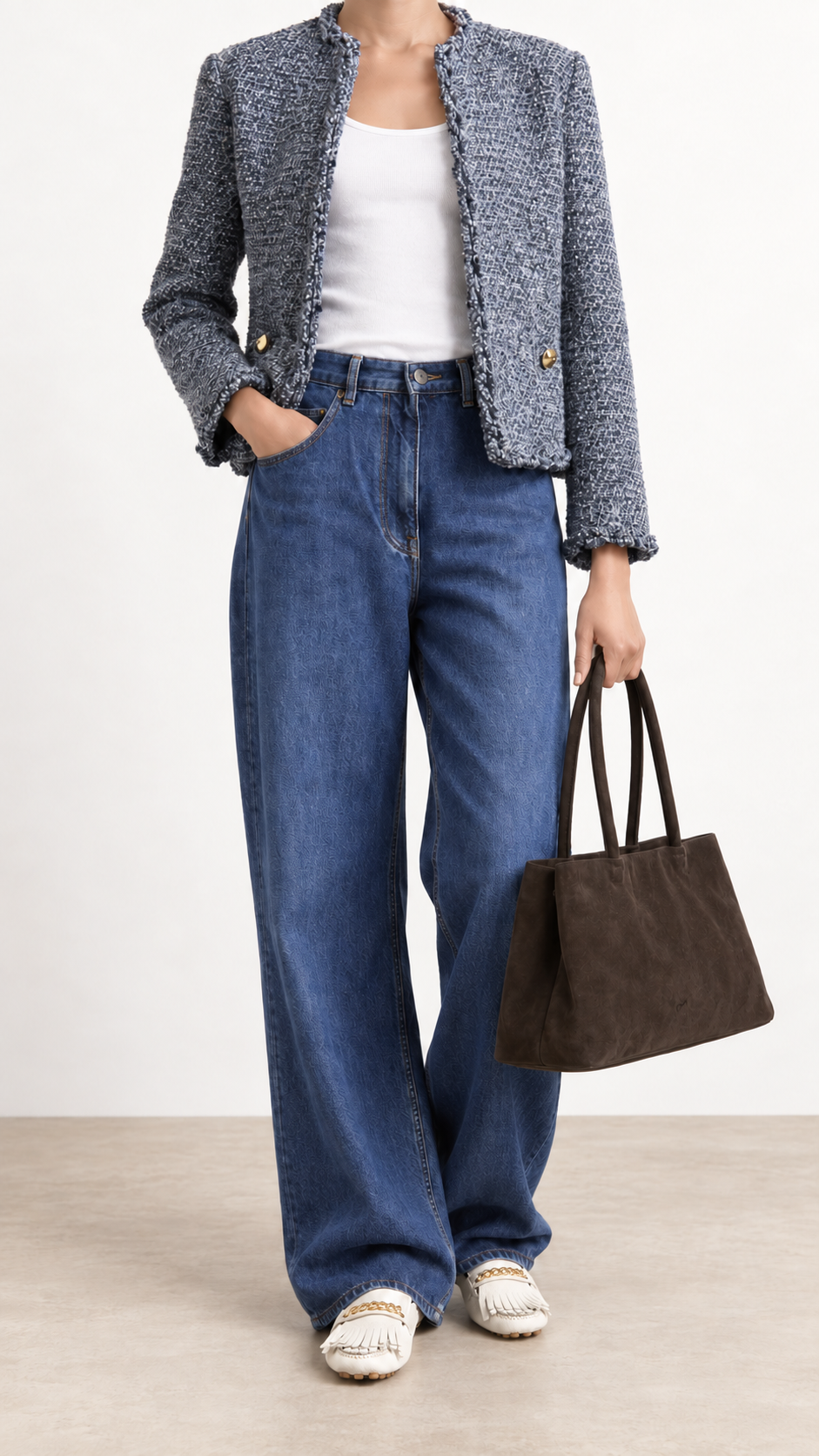 Cartera Matilde Gamuza Gris
