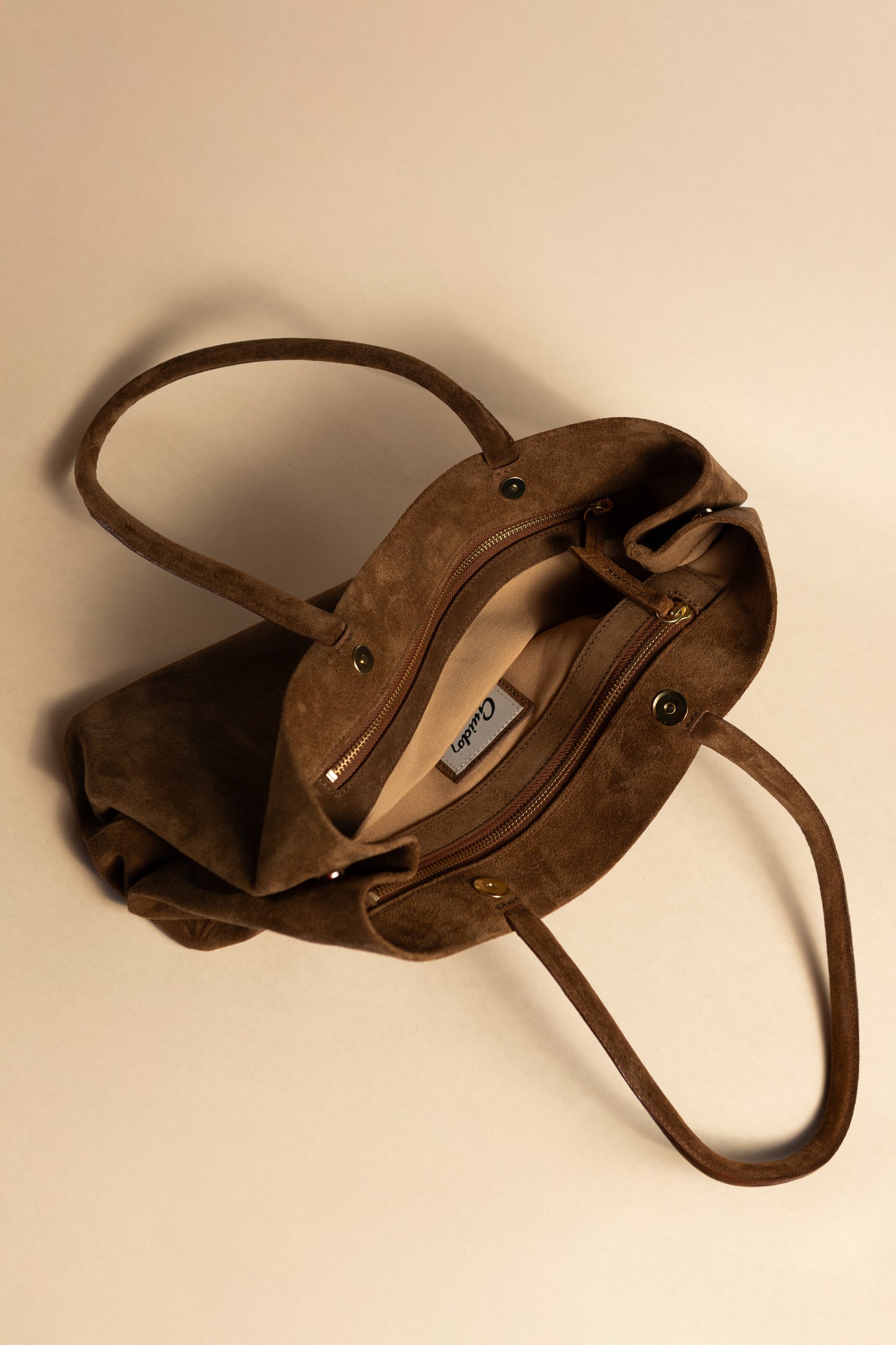 Cartera Matilde Gamuza Gris