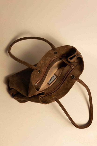 Cartera Matilde Gamuza Habano