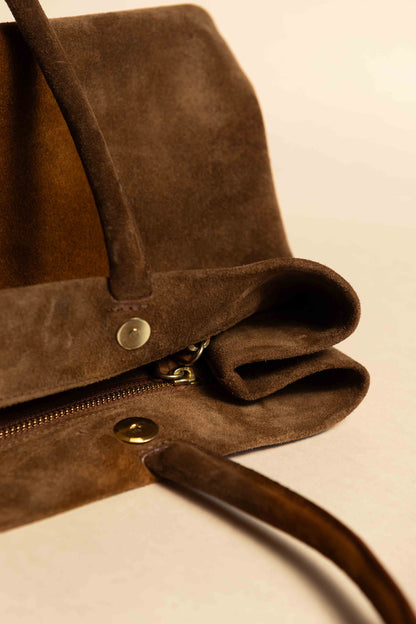 Cartera Matilde Gamuza Gris