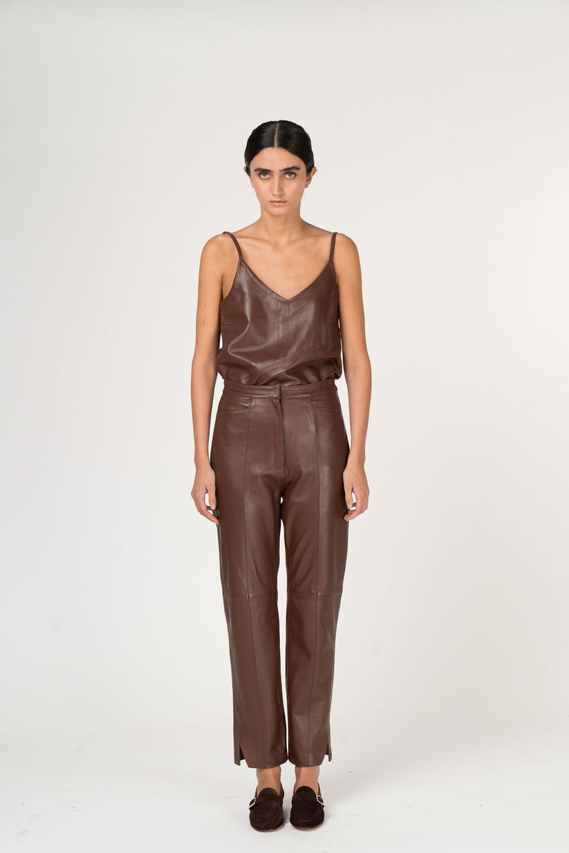 Pantalón Cimo de sastrería Chocolate negro