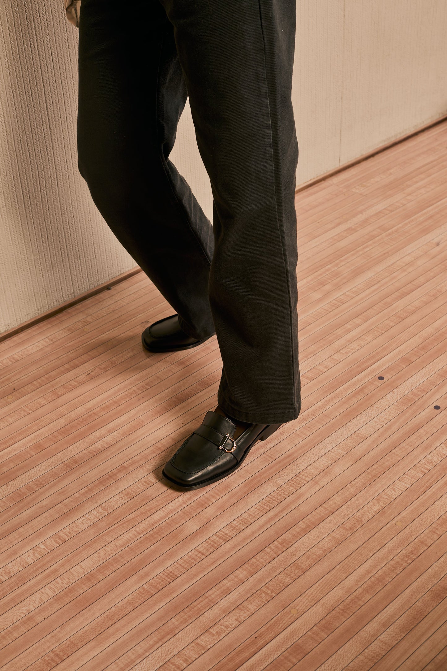 Mocasin Herradura Negro