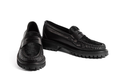 Mocasín L101 Pelo Negro